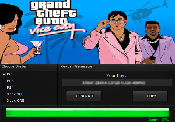 Vice City Serial Key Free Download